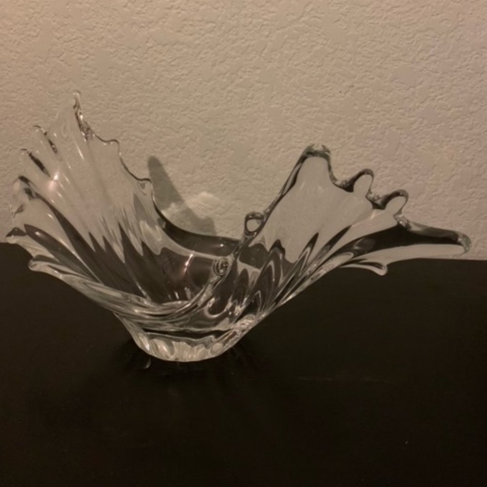 MCM Cofrac Art Verrier French Crystal Bowl